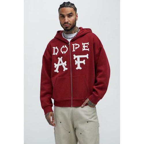 Jaop Dope A F Zip Throug Jacket Hoodie -Red Item | Buy Jaop Dope A F Zip Throug Jacket Hoodie -Red | SPOP Enterprise Global